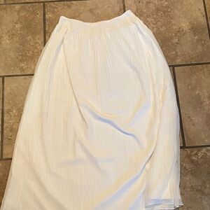 White House Black Market Cream A-Line Skirt